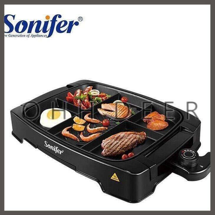 Ohhdeer Sonifer Electric Barbecue Pan Grill Teppanyaki Cook Fry Bbq Non