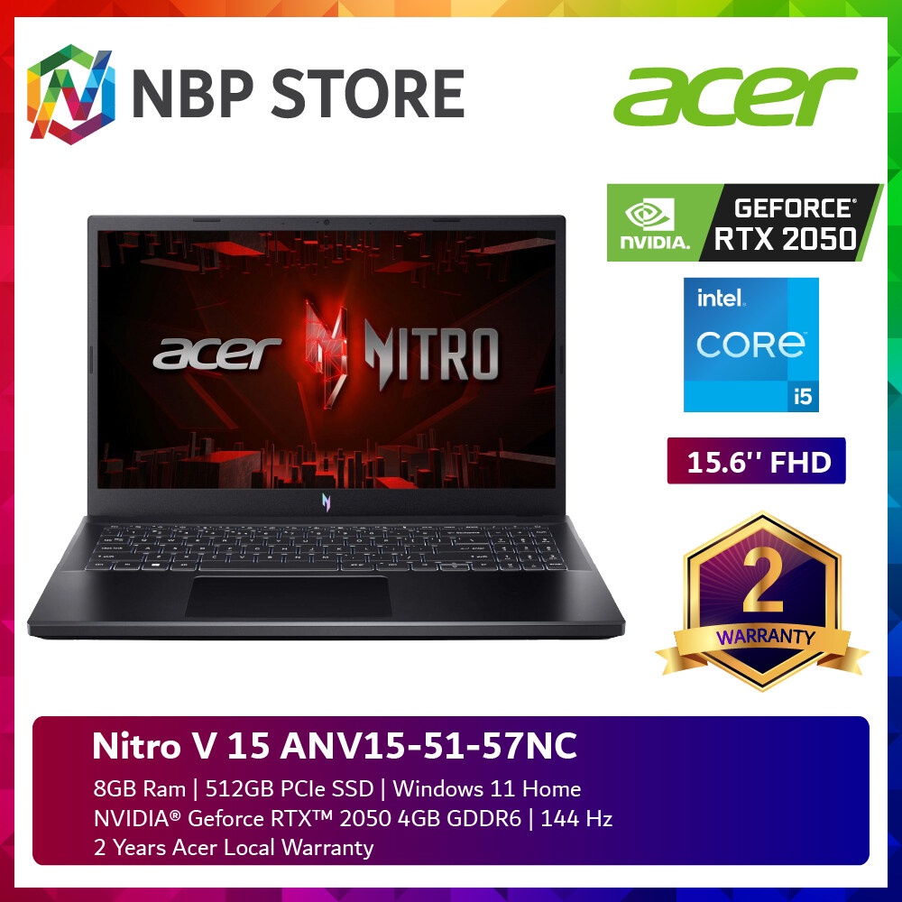 Acer Nitro V Anv Nc Fhd Hz Laptop I H Gb