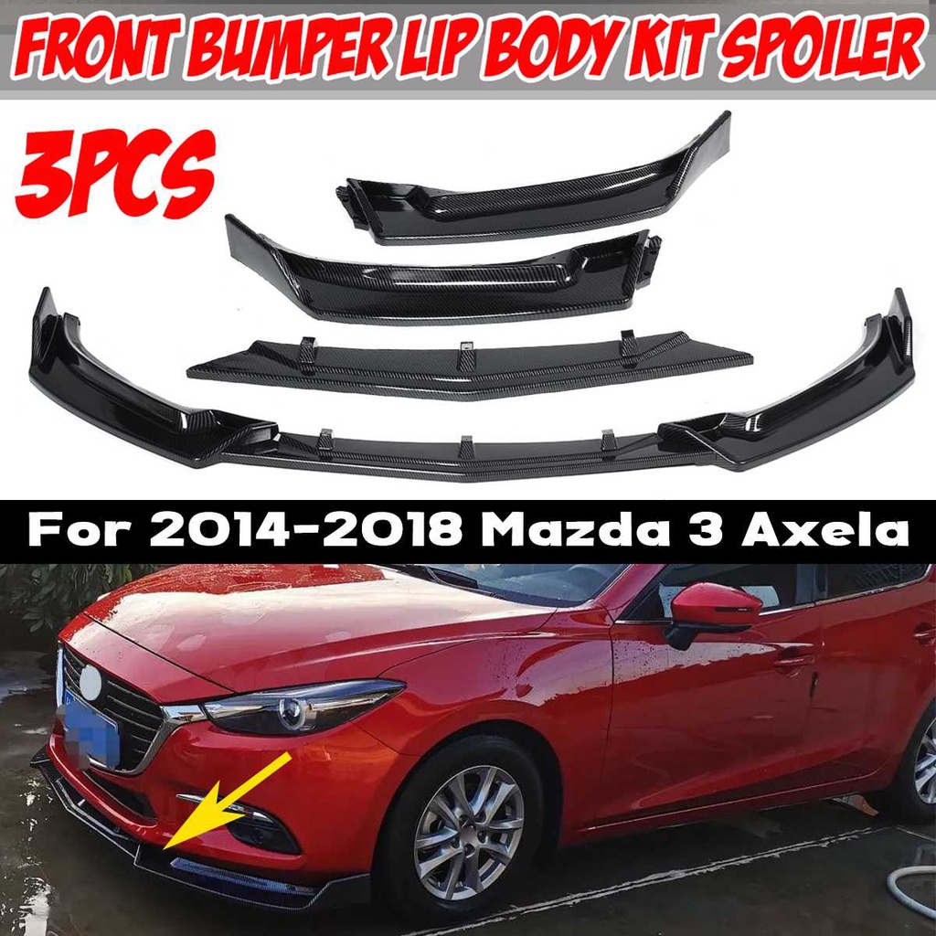 Pcs Car Front Bumper Splitter Lip Diffuser Body Kit Spoiler Protection