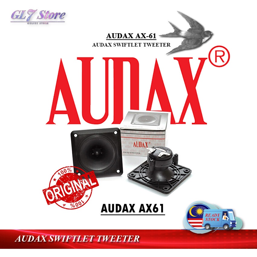 Audax Swiftlet Piezo Tweeter Ax Original Malaysia Official Product