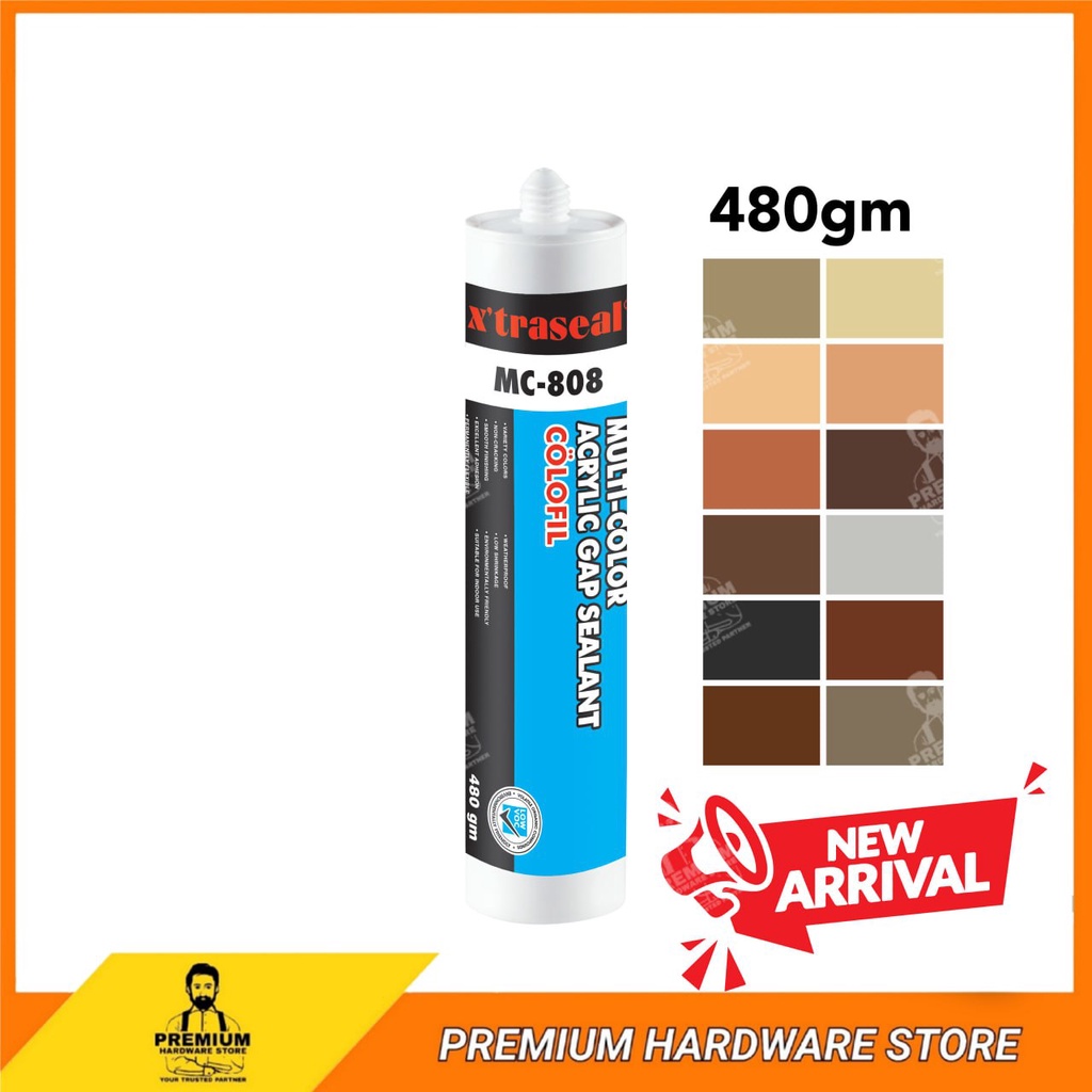 XTRASEAL MC 808 Colofil Multi Colour Acrylic Gap Sealant 480g Gap