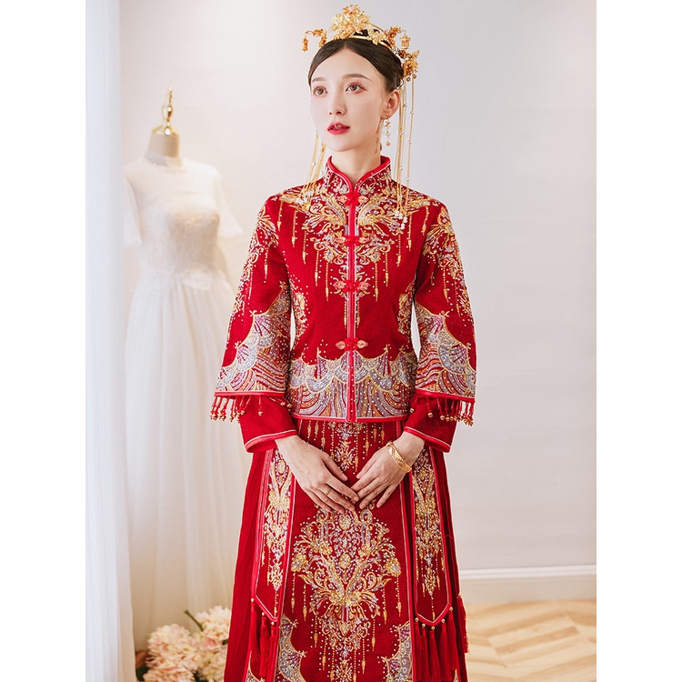 New Chinese Classical Style Traditional Costume Xiuhe Costume Toasting