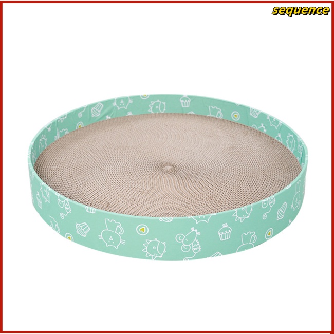 Se Round Cat Scratcher Bed Multifunctional Cat Scratching Board