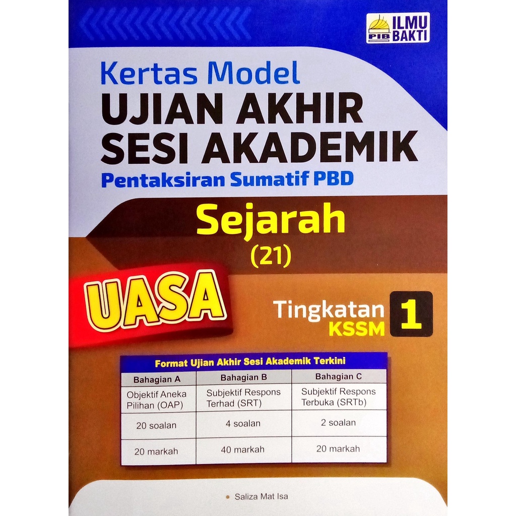 Buku Latihan Kertas Model Uasa Pentaksiran Sumatif Pbd Tingkatan