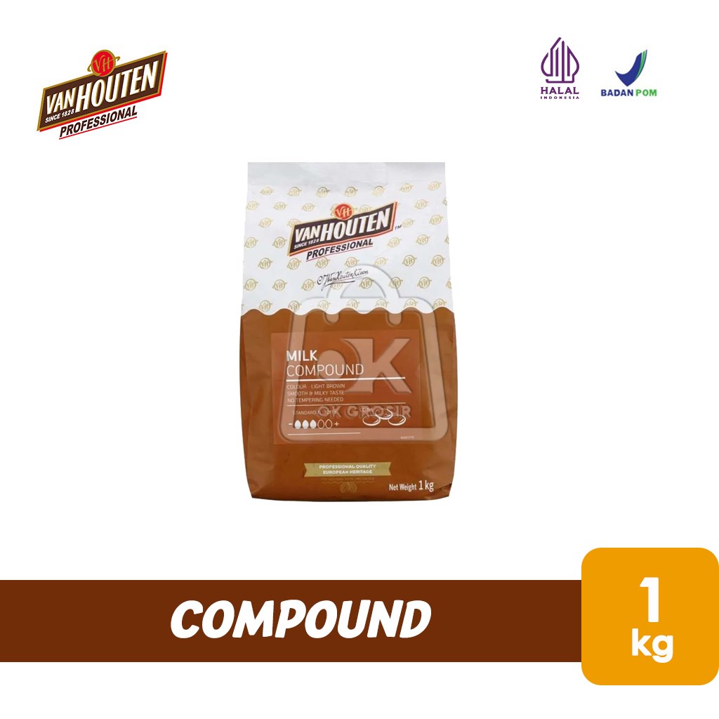 Milk Compound Coin Van Houten Chocolate Compound Milk Original 1kg