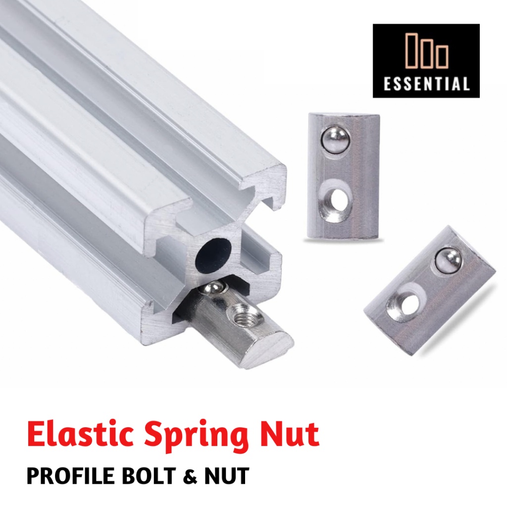 Elastic Spring Ball Nut Half Round Nut Aluminium Profile 2020 2040 3030