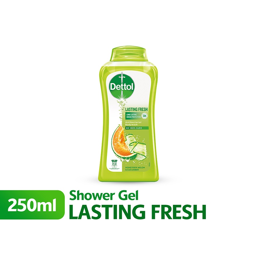 DETTOL Body Wash Lasting Fresh Honeydew Melon Cucumber 250g Shopee