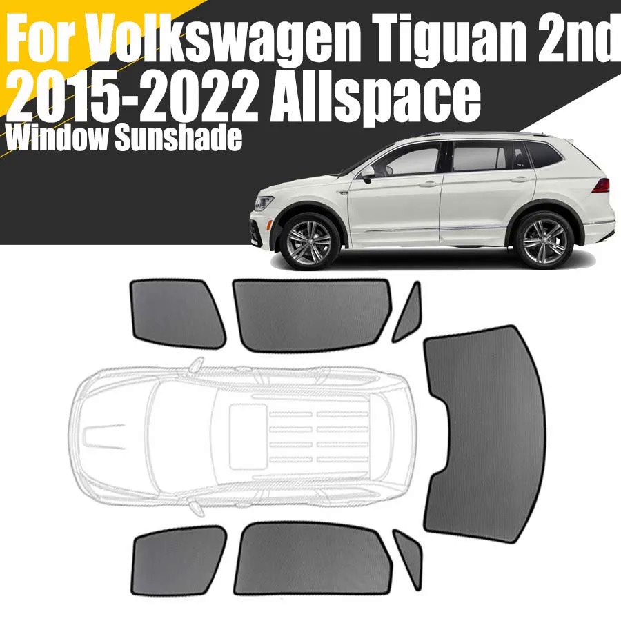 Custom Magnetic Car Window Sunshade For Volkswagen Tiguan 2nd Allspace