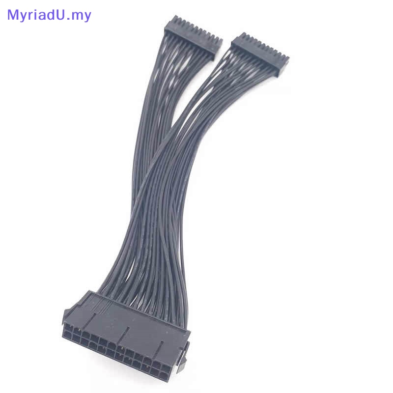 Myriadu Dual Psu Power Supply Pin Atx Motherboard Splitter Cable Atx