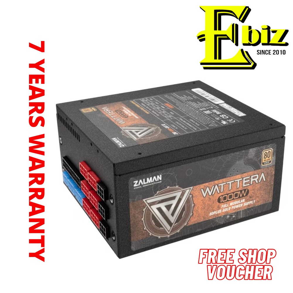 ZALMAN Watttera 1000W 80 Plus Gold Full Modular Power Supply ZM1000