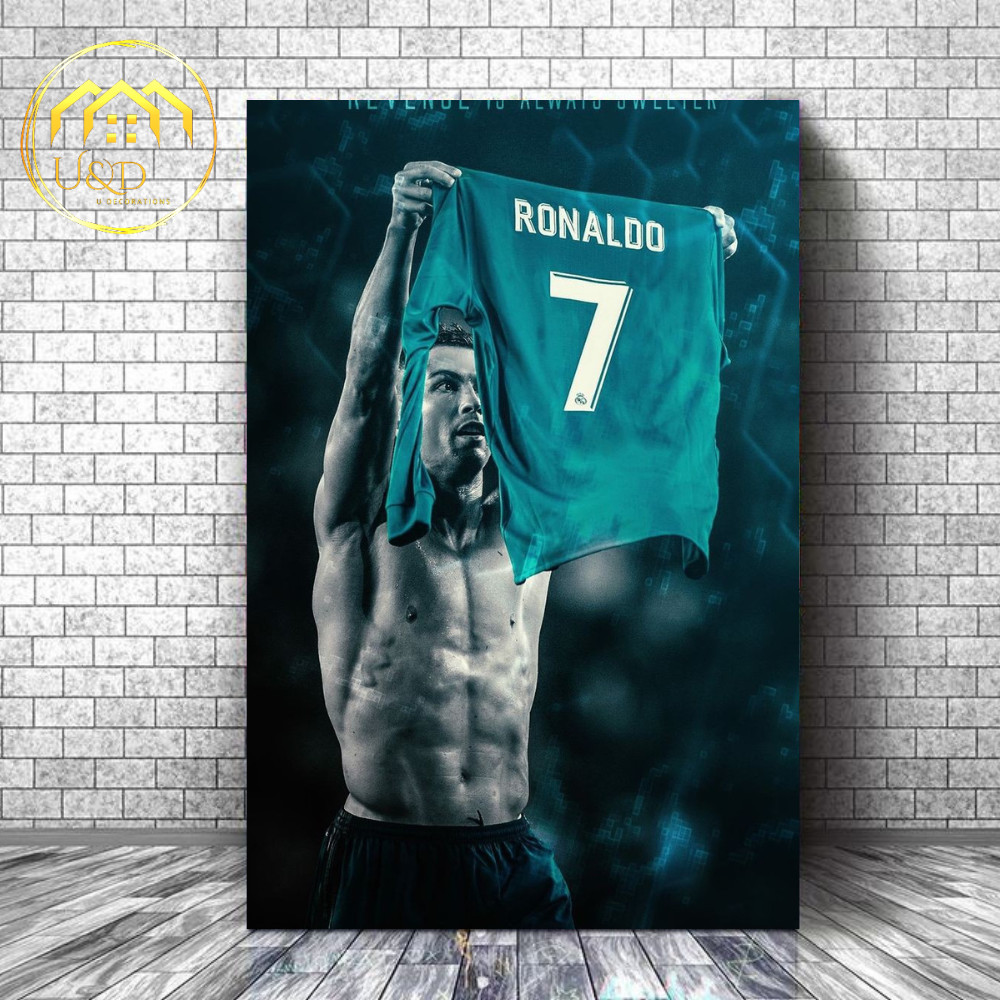 Kayu Cristiano Ronaldo Wooden Poster Ronaldo Cr Photo Real Madrid