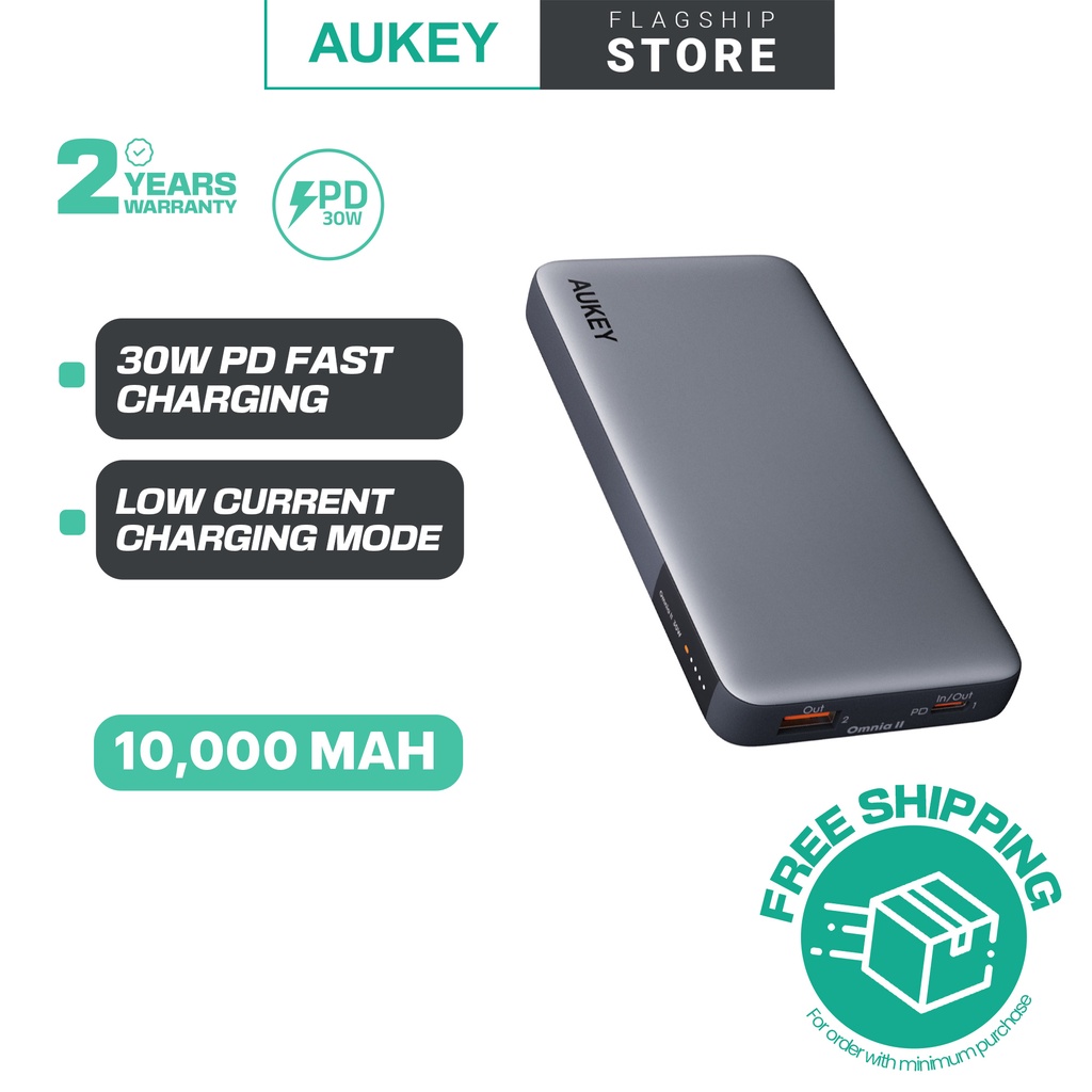 Aukey Pb Y Sprint X W Pd K Mah Fast Charging Usb C Pd Power