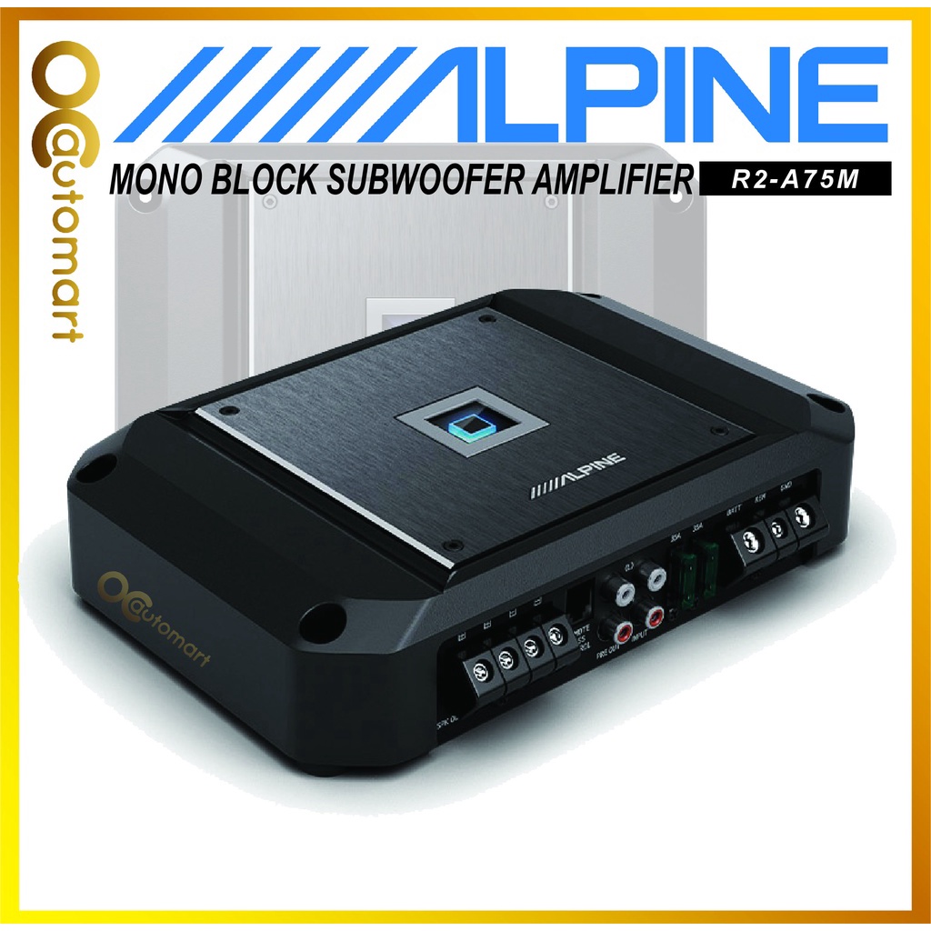 Alpine R2 A75M 750W RMS R Series Class D Monoblock Amplifier Shopee