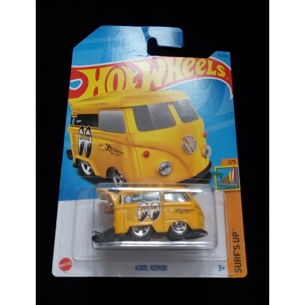 Hot Wheels Kool Kombi Surfs Up Yellow Mooneyes Shopee Malaysia