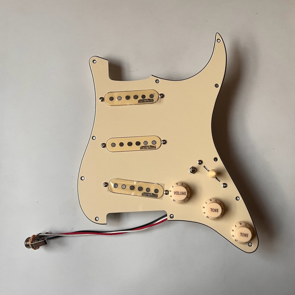 Prewired Loaded Guitar Stratocaster Pickguard Sss Pick Guard Wilkinson