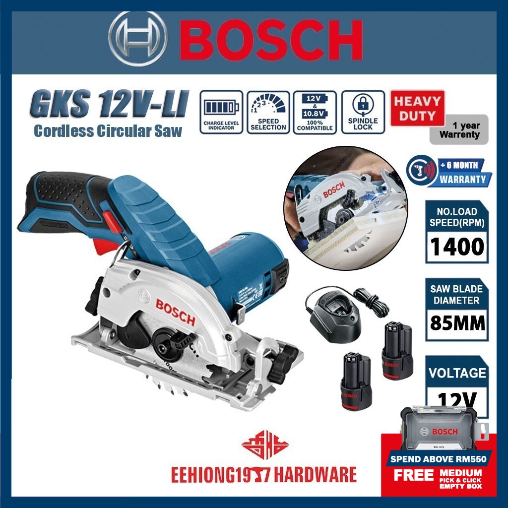 Bosch Gks V Li Smallest Professional Cordless Circular Saw Gba Ah