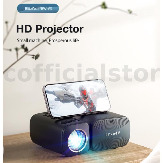 Blitzwolf Bw V Mini Led Projector G Wifi Screen Mirroring Wireless