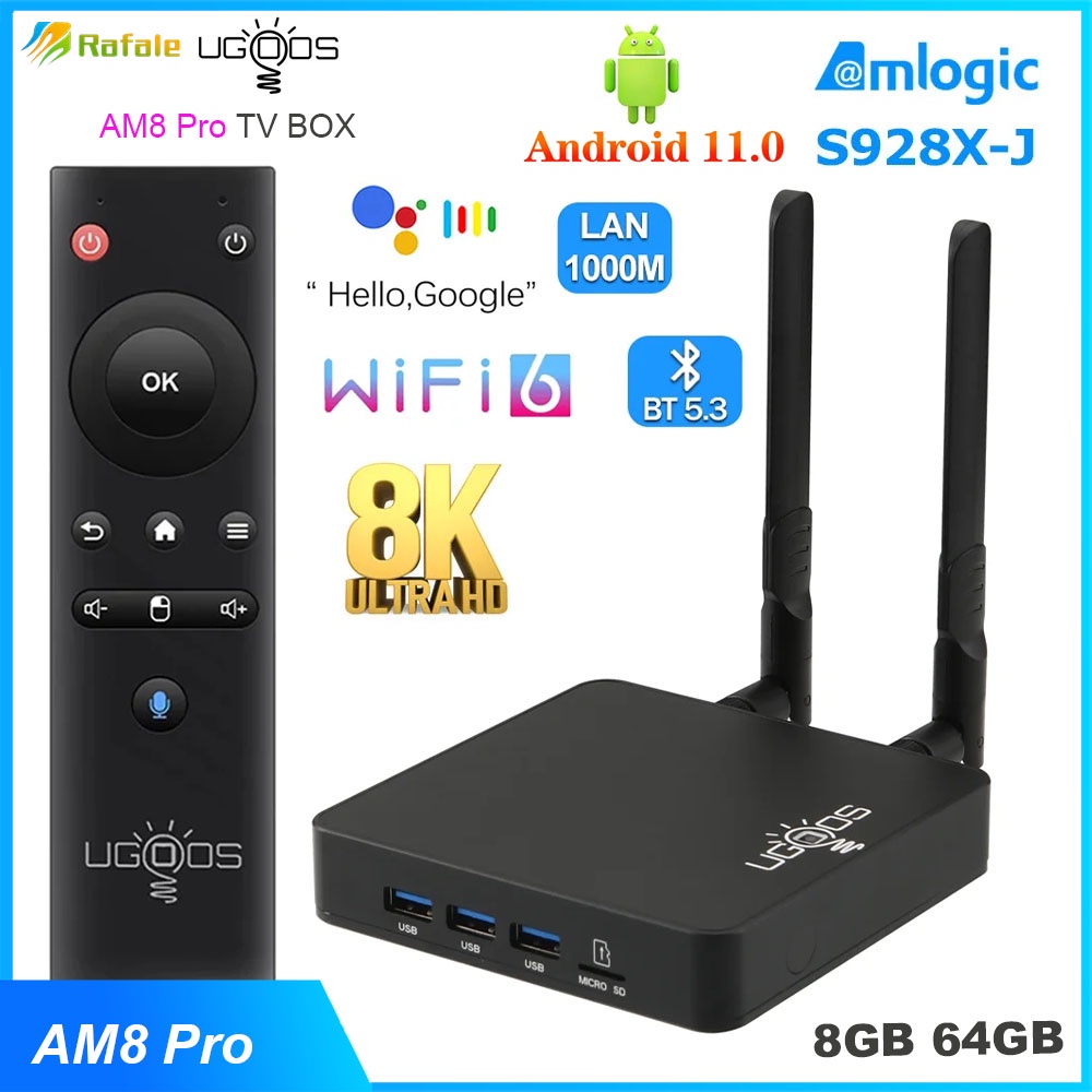 Ugoos Am Pro Smart Tv Box Android Amlogic S X J Gb Gb Wifi