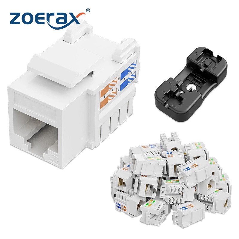 ZoeRax Cat6 Keystone Jack RJ45 Keystone Jack And Keystone Punch Down