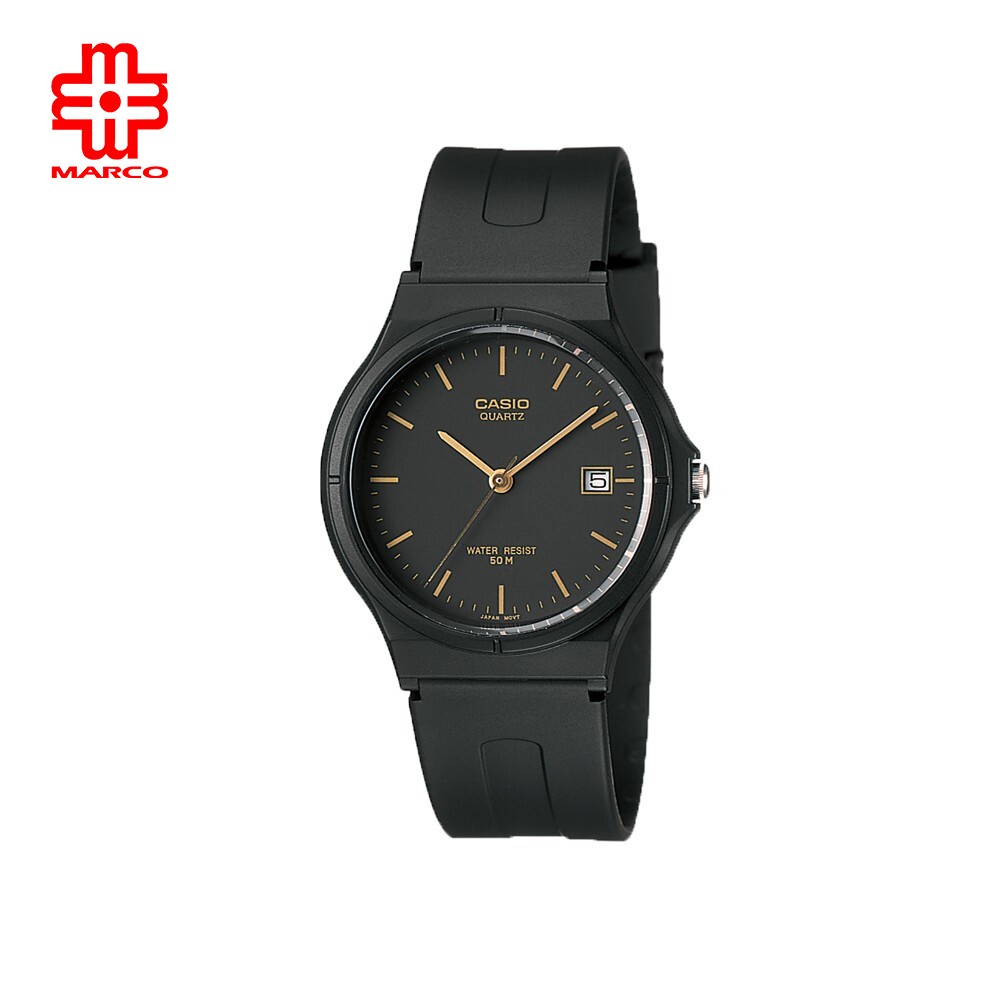 Casio General Mw Ev Black Resin Band Men Watch Shopee Malaysia