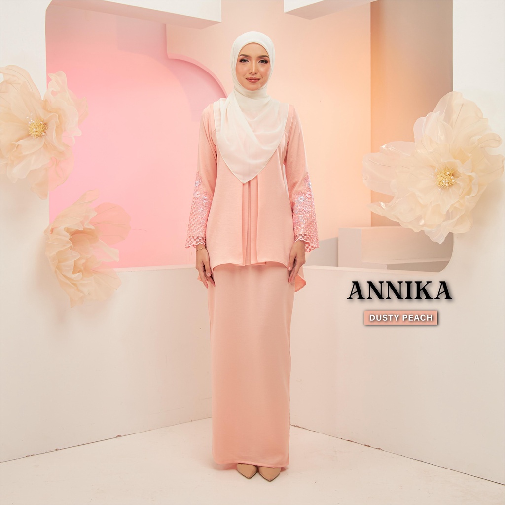 Adel Annika Plus Size Kurung Moden Muslimah Dewasa Premium Satin