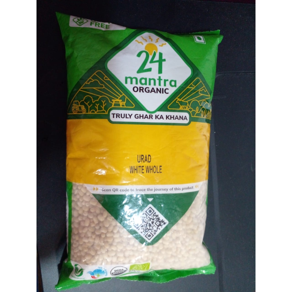 Mantra Organic Urad Dal White Whole G Shopee Malaysia