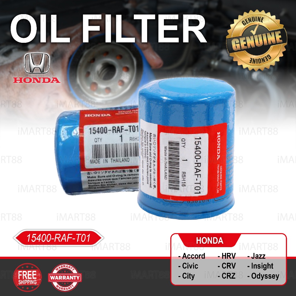 Original Honda Oil Filter 15400 RAF T01 Penapis Minyak City Civic