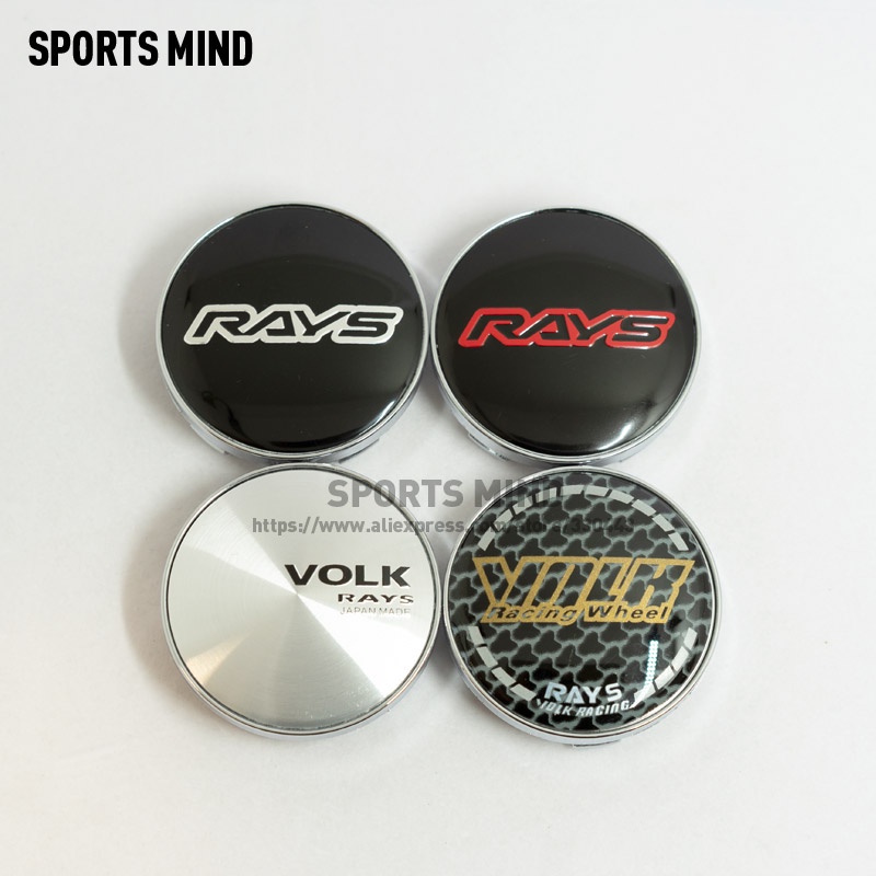 New Pcs Lot Mm Rays Volk Logo Car Wheel Center Caps Wheel Hub Caps