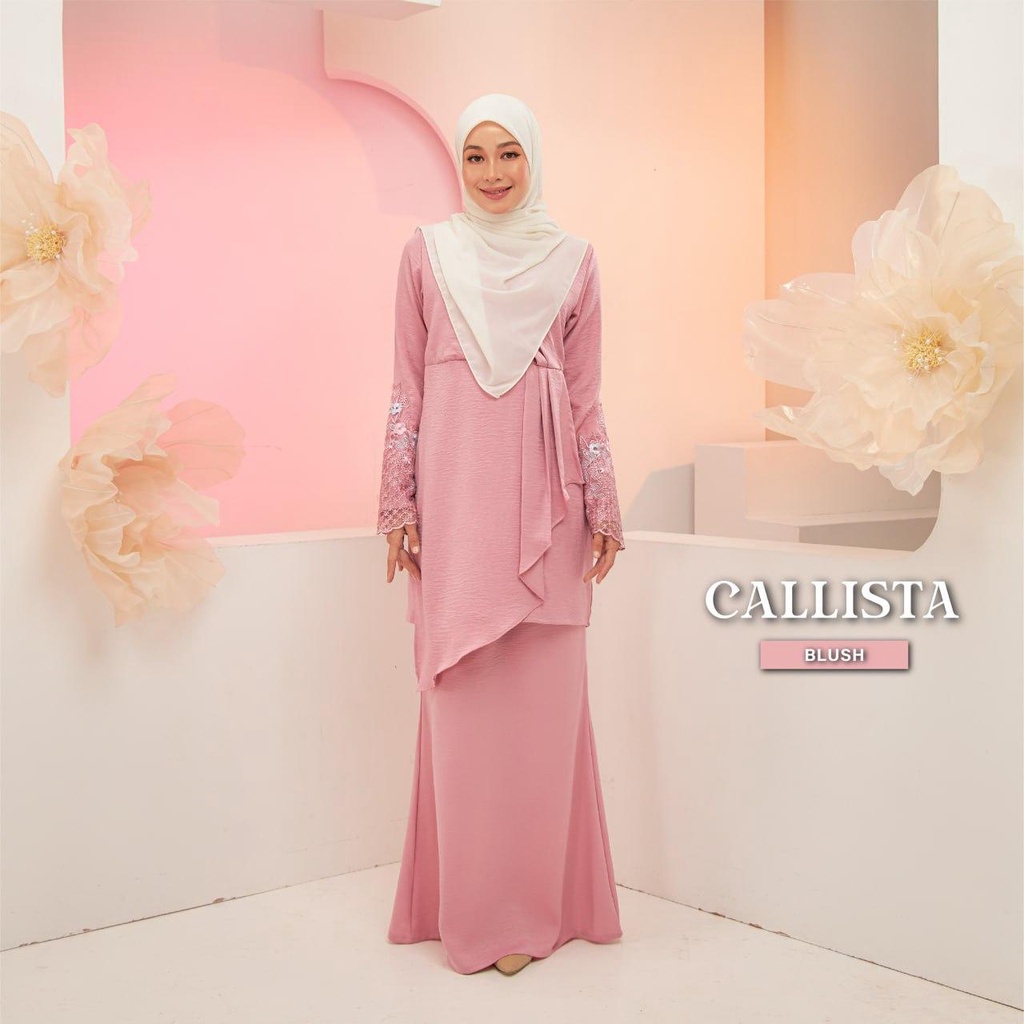 Adel Callista Baju Kurung Plus Size Lace Baju Raya Viral Baju