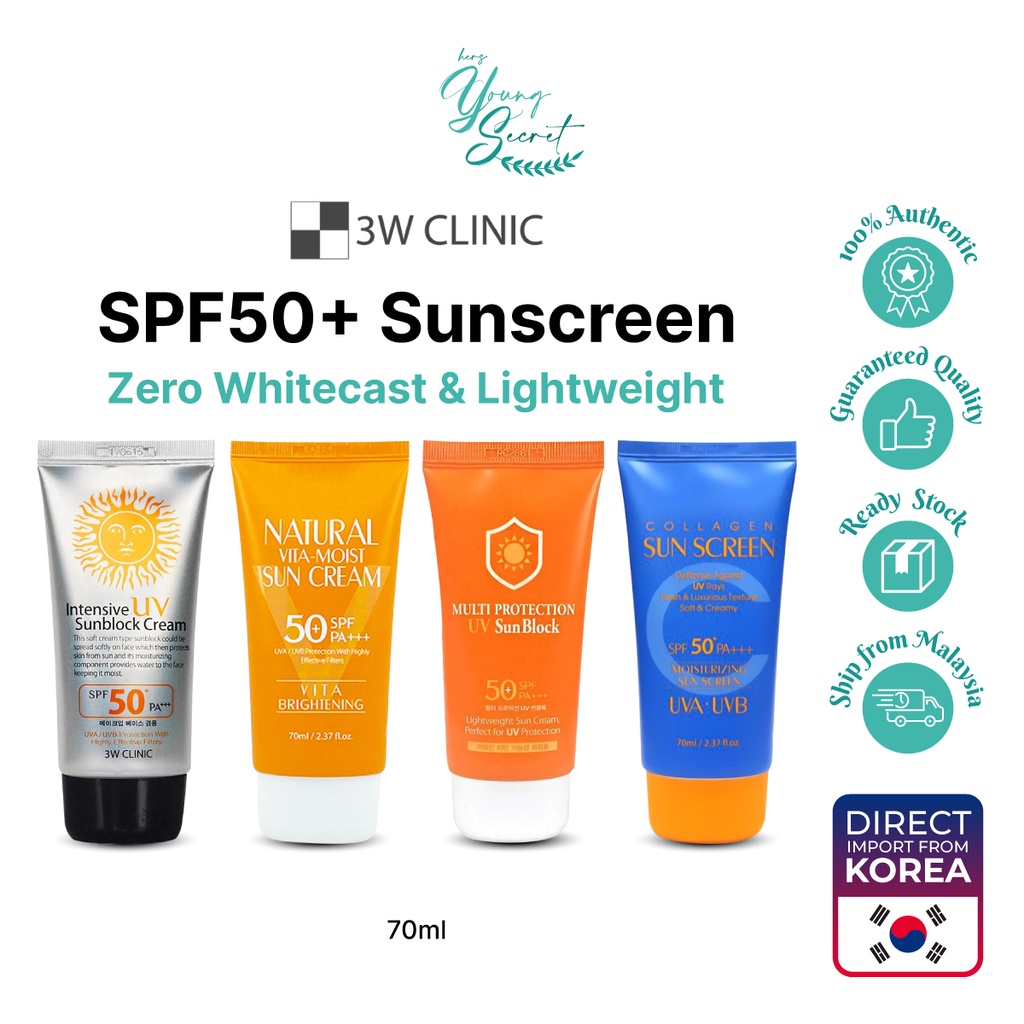 3W Clinic Intensive UV Sun Block Cream Multi Protection UV Sunblock