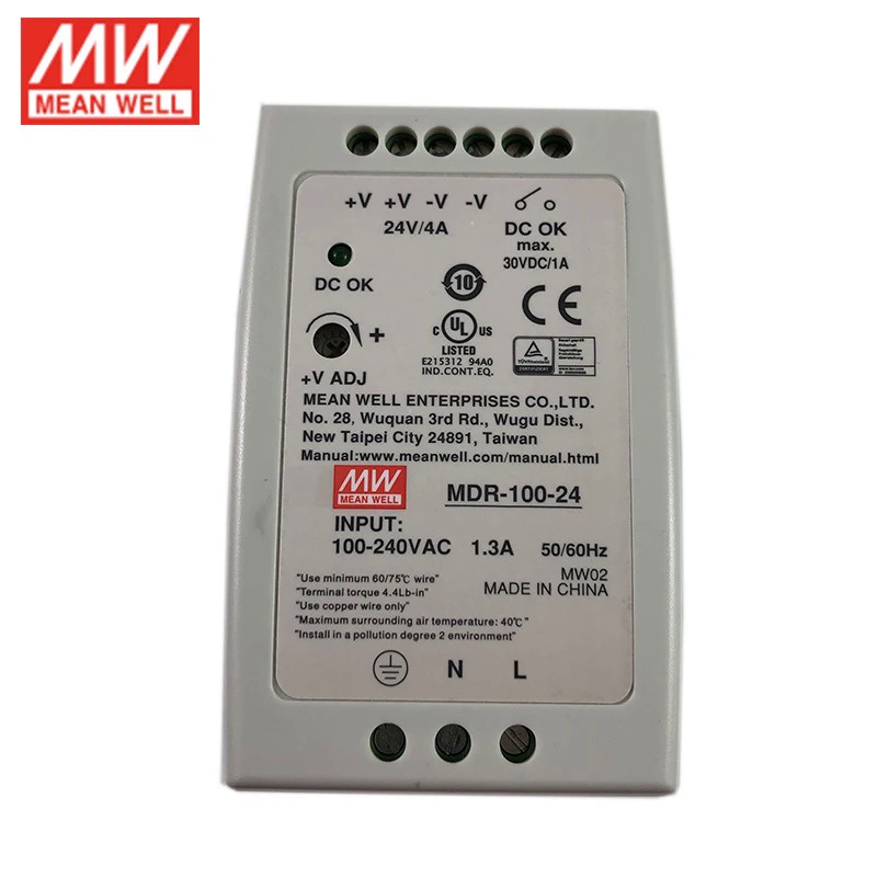 Original Mean Well Mdr W V Din Rail Switching Power Supply