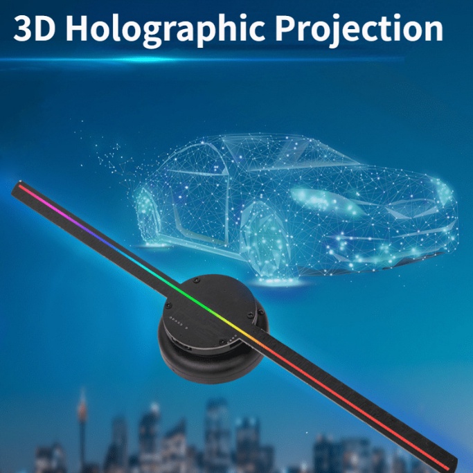 Naked Eye 3D Projector Three Dimensional Suspended Fan Screen