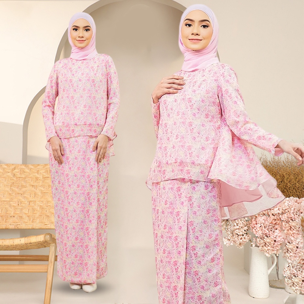 Baju Raya Kedah Baju Kurung Kedah Sulam Floral Kurung Sulam Floral