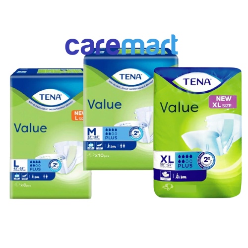 TENA VALUE ADULT DIAPER SIZE M L XL 12 S EXP 03 2028 Shopee