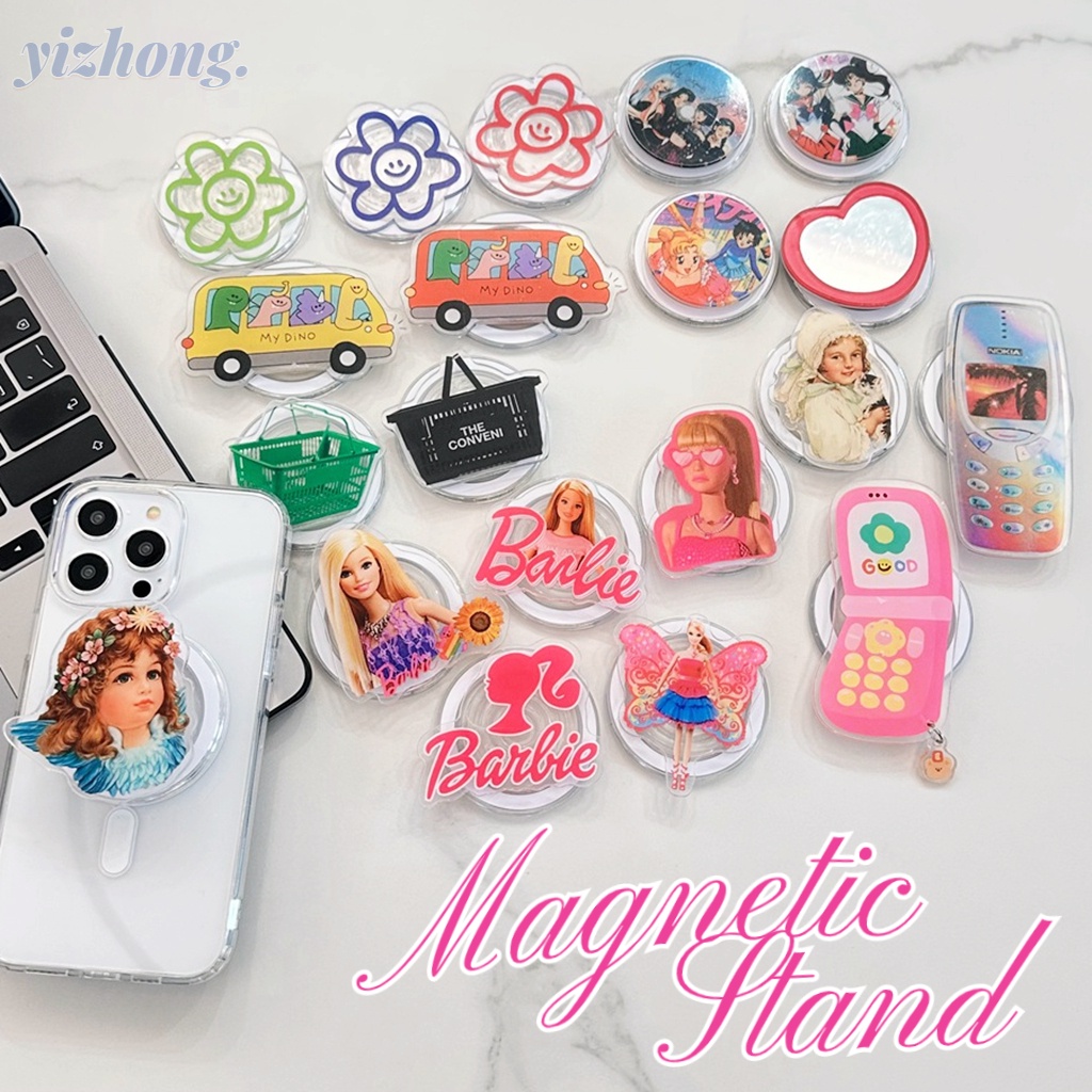 Phone Holder Kickstand Creative Magnetic Attraction Stand Girly Barbie