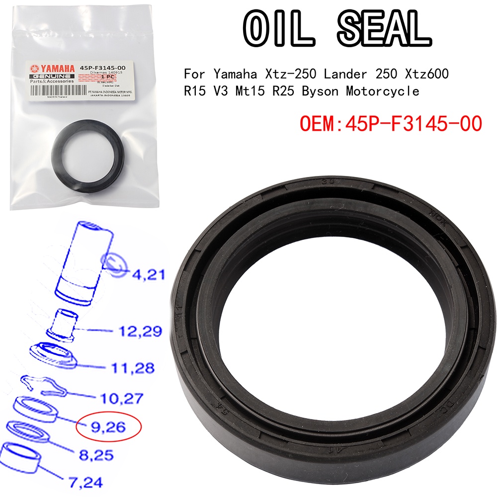 100 ORIGINAL FORK OIL SEAL 41X54X11 DUST SEAL For YAMAHA Xtz 250