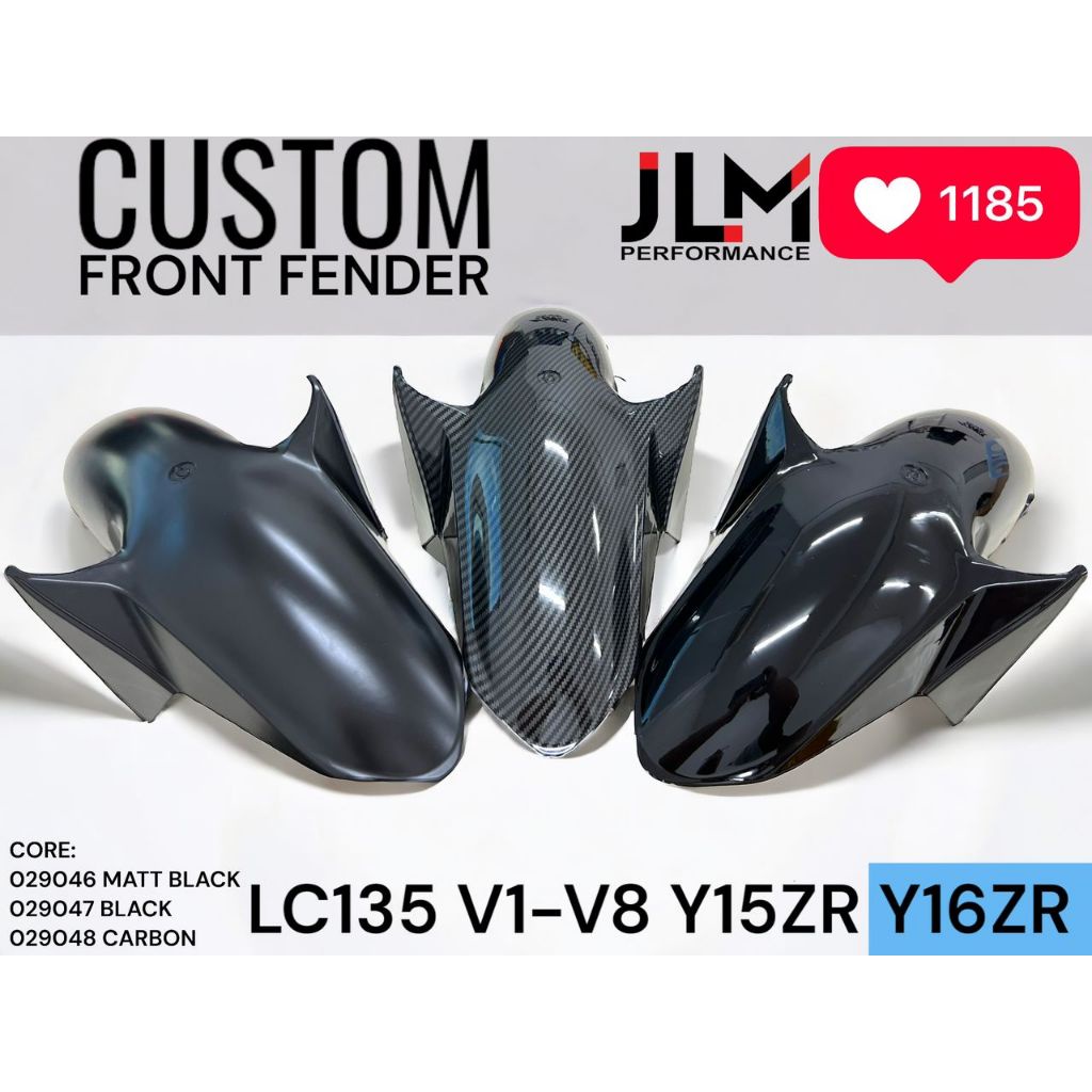 CUSTOM MAKE YAMAHA Y15 Y16 LC135 LCV8 Y15ZR FRONT FENDER MARGAT DEPAN