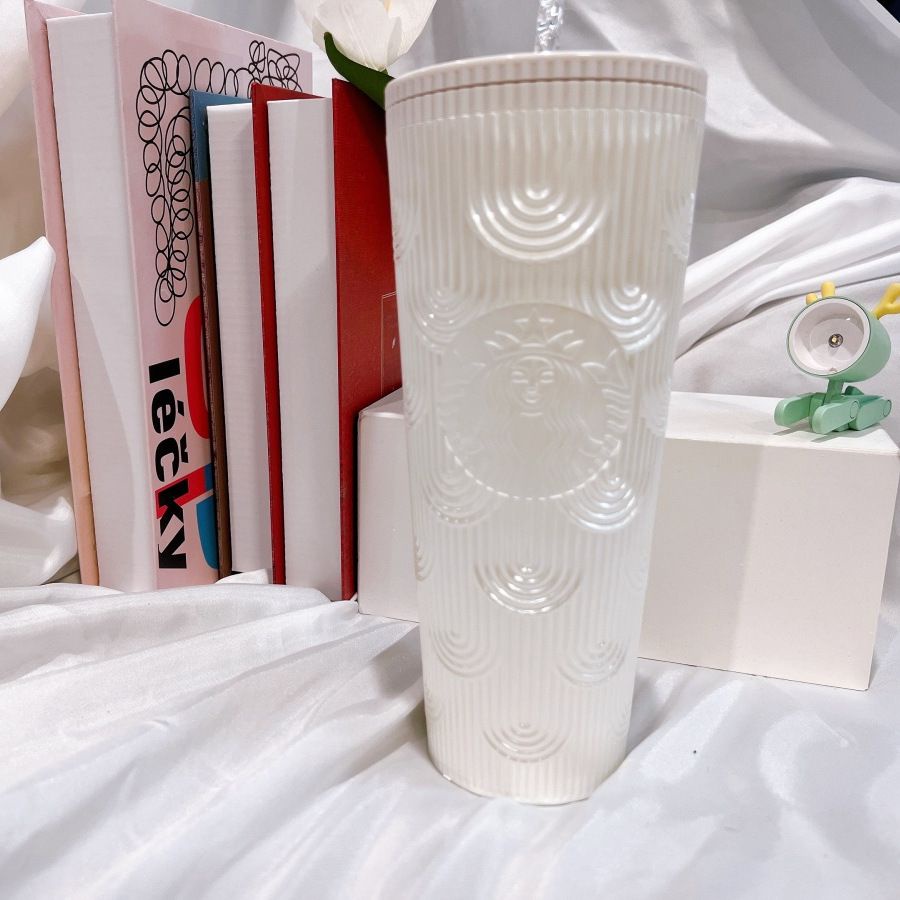 Starbucks Anniversary Straw Cup Ocean Siren Mermaid Streamer Straw