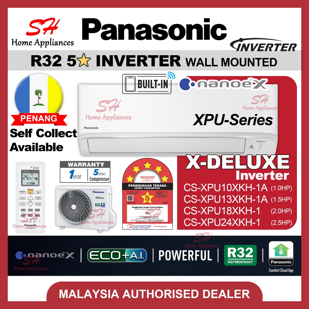 Panasonic X Deluxe Xpu R Star Inverter Air Conditioner Aircond