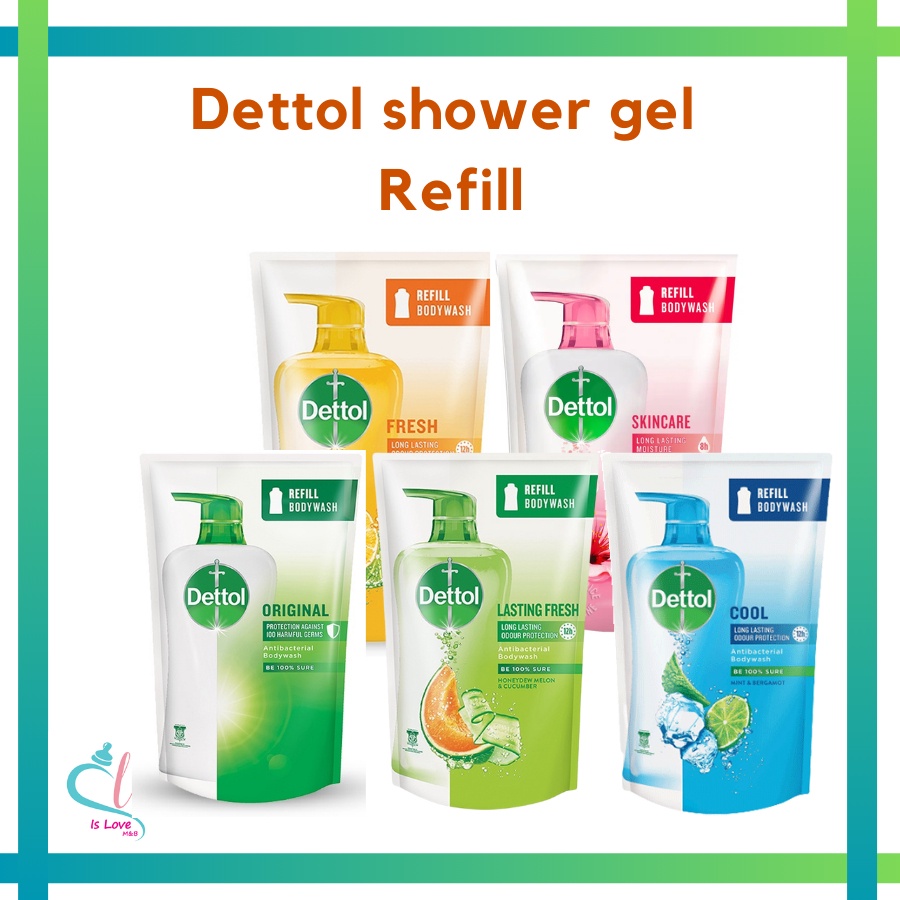 Dettol Shower Gel Body Wash Refill Pouch 450g Shopee Malaysia