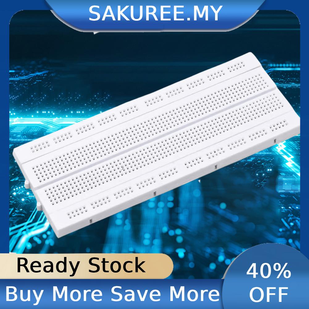 Breadboard 840 Points Solderless PCB Breadboard Reusable Test