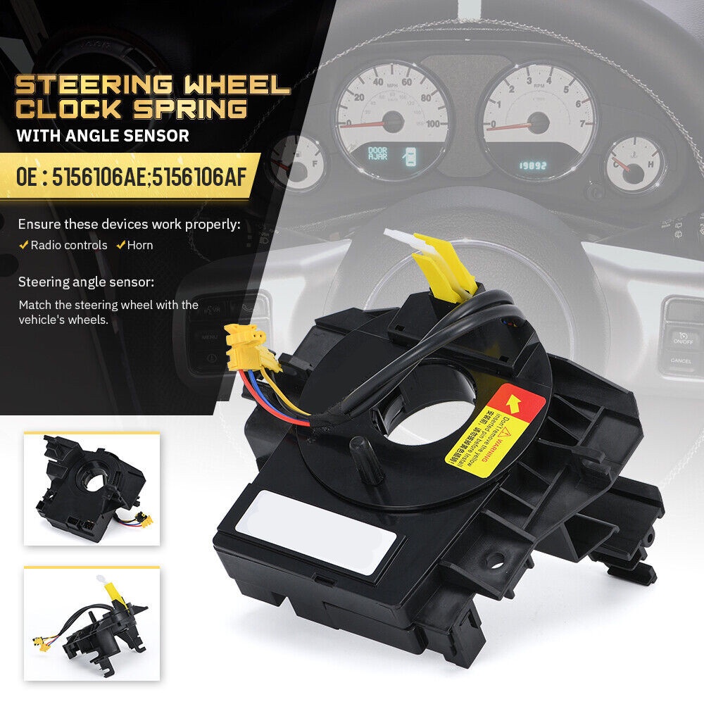 Steering Wheel Clock Spring With Angle Sensor Kit For Wrangler JK 2007