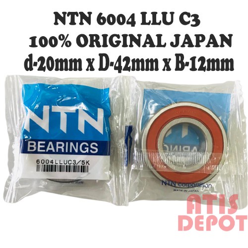 Ntn Llu C X X Original Sealed Type Deep Groove