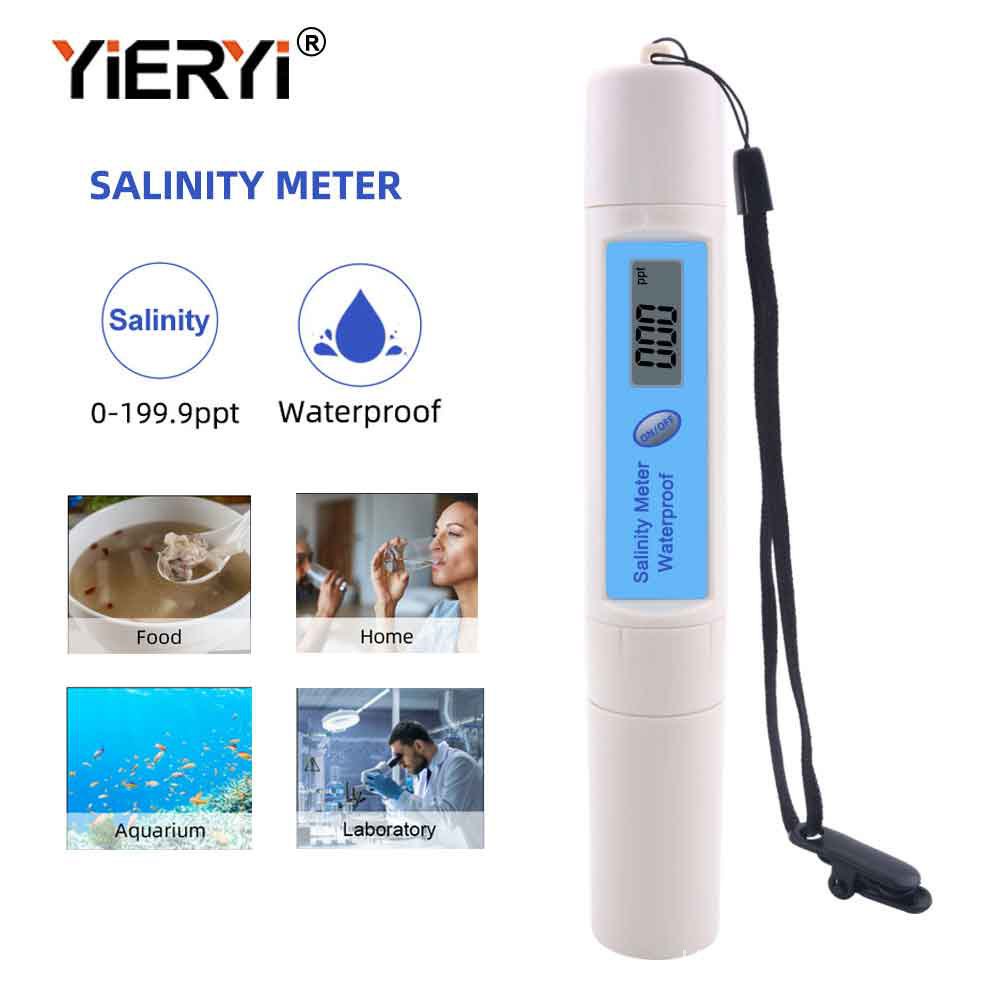 Yieryi Digital Salinity Meter 0 199 9ppt Salinity Temperature Pen