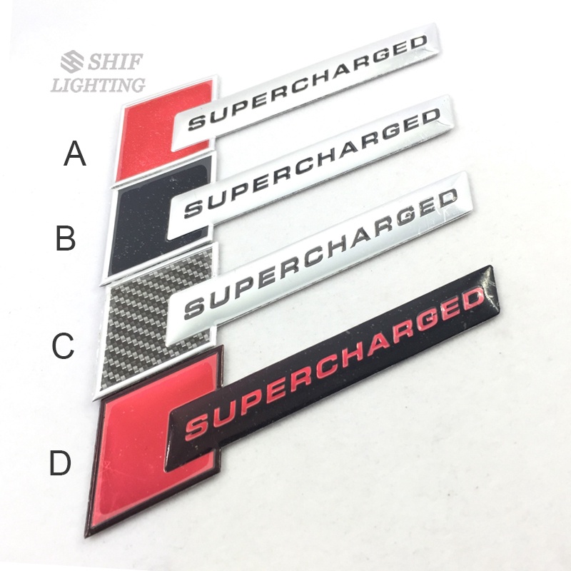 New Upgrade 1 X Aluminum SUPERCHARGED Logo Car Auto Emblem Badge