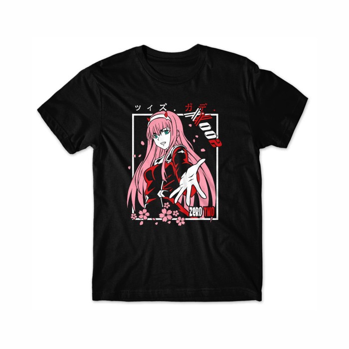 Kaos Anime Zero Two 001 Baju Jepang T Shirt Manga S 5XL Shopee Malaysia