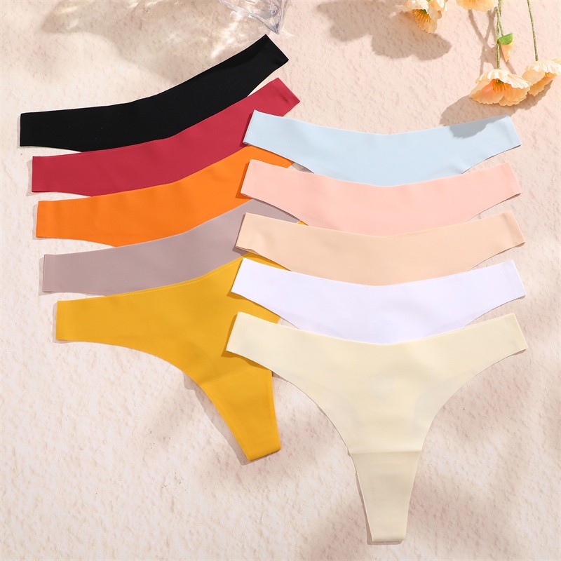 FINETOO Seamless Bikini Panties For Women Underwear T Back Comfortable
