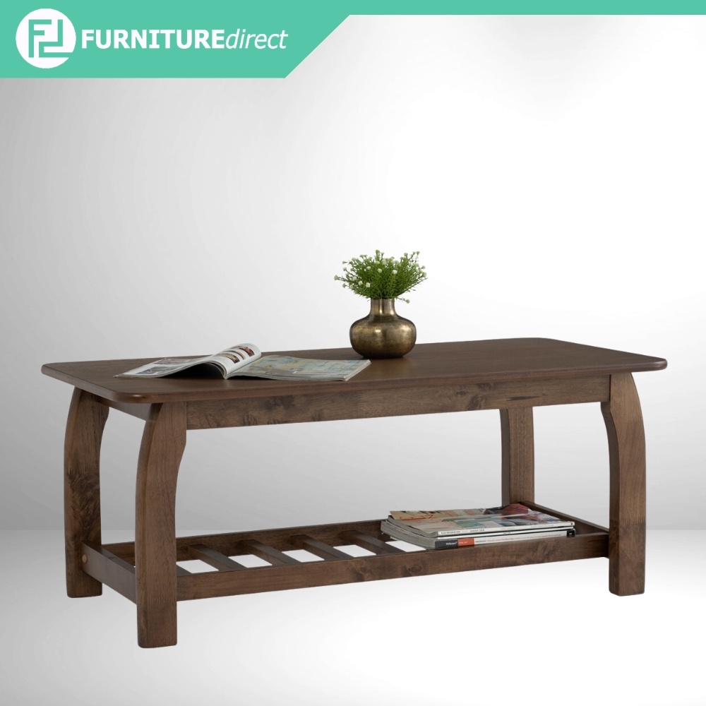 Furniture Direct HASSUN Solid Wood Coffee Table Meja Kopi Kayu Murah