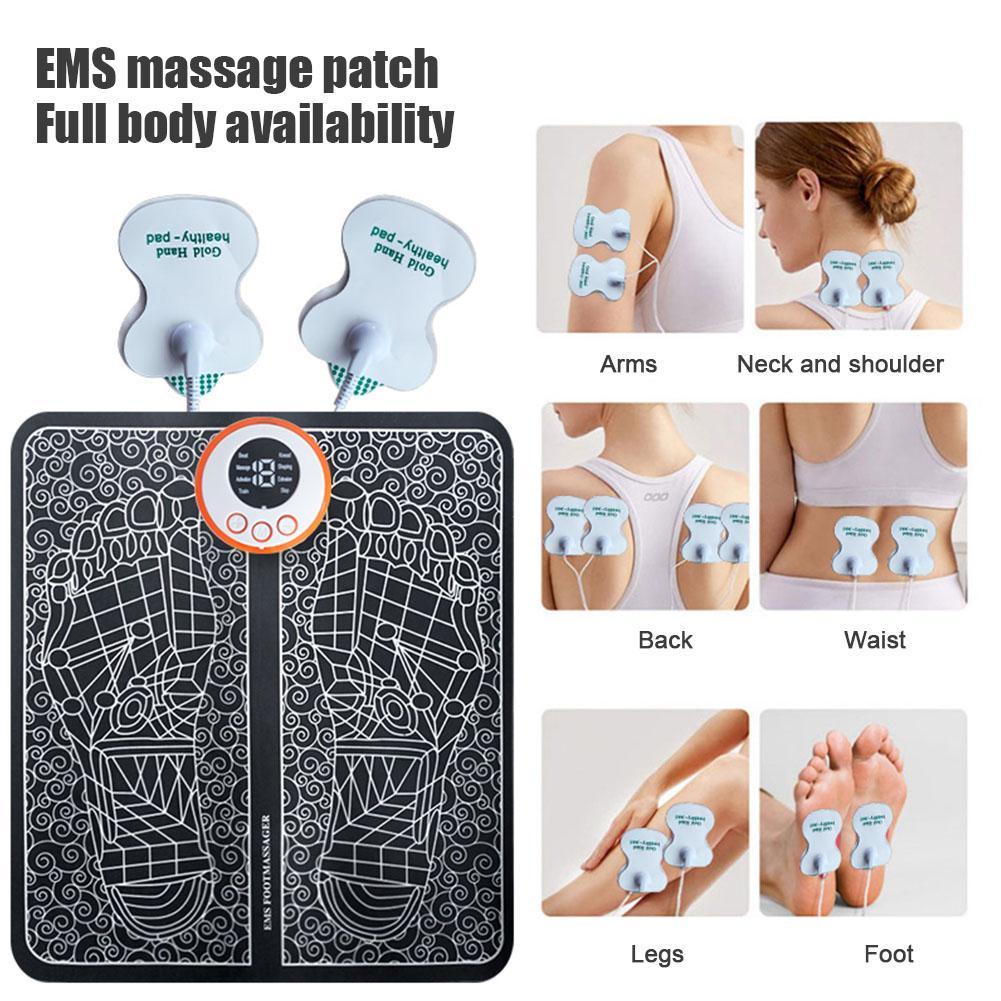 Intelligent EMS Foot Massage Pad Micro Current Foot Portable Massager