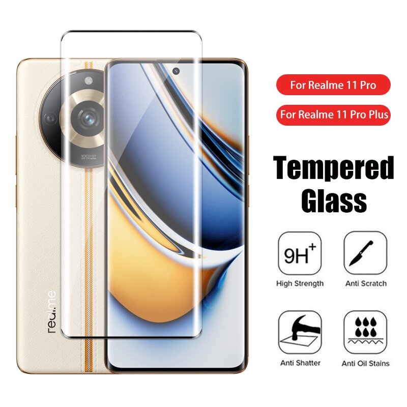 For Realme Pro Plus G G D Full Cover Curved Tempered Glass